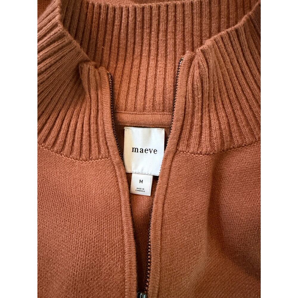 Anthropologie Maeve Montana Half Zip Horse Sweater Medium - Picture 6 of 6